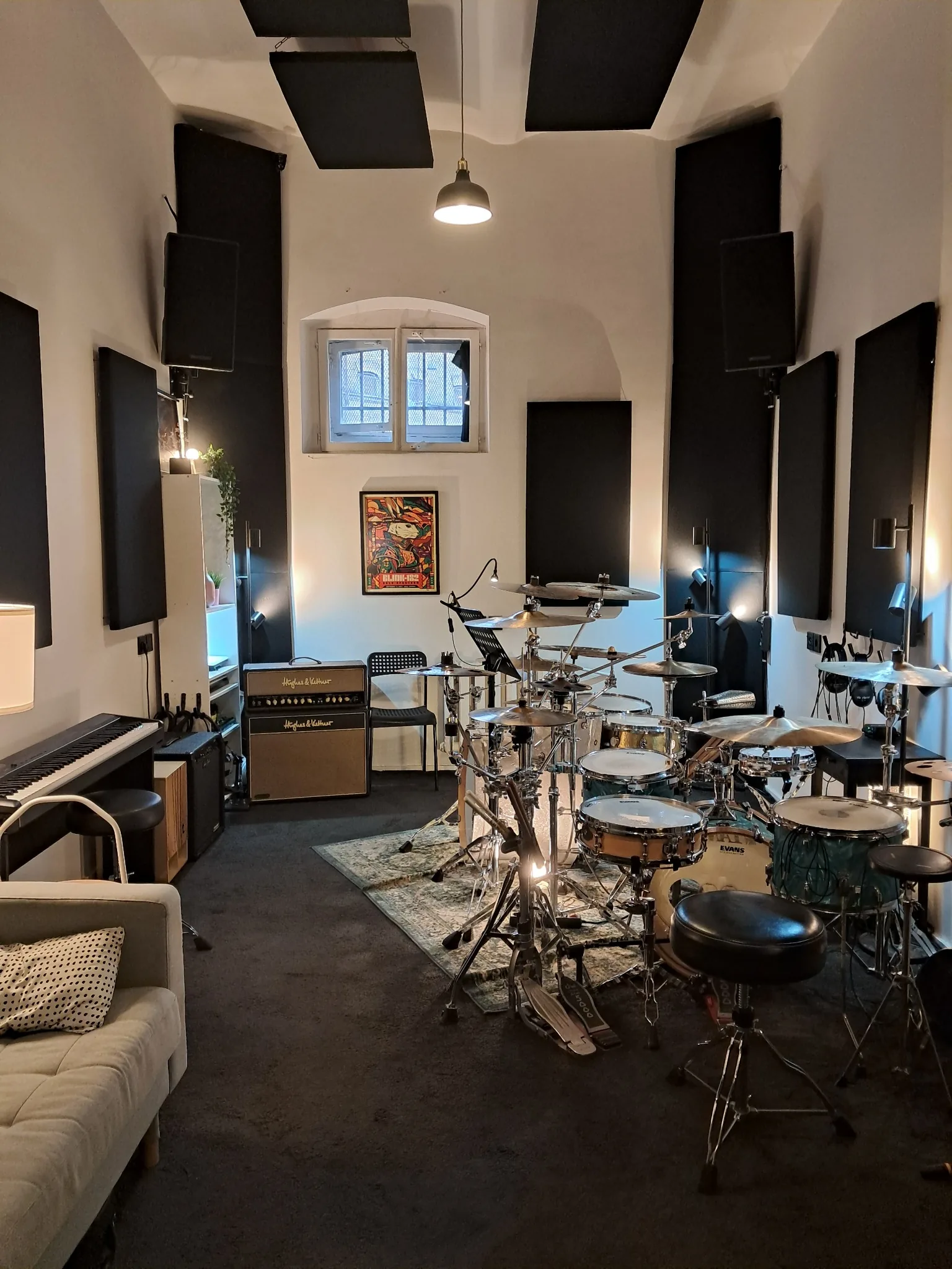 Lukiškių repeticijų studijos interjeras
